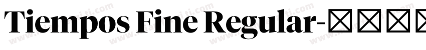Tiempos Fine Regular字体转换